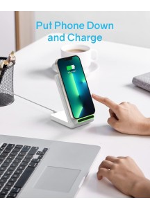 Wireless Charging Station for iP- White