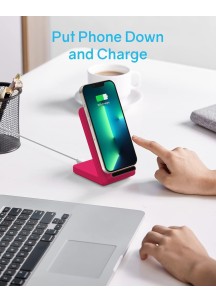 Wireless Charging Station for iP- Red