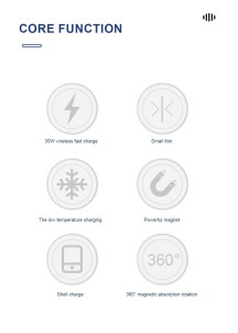 15W Magnetic Wireless Charger for iP – Upgraded Edition-Black