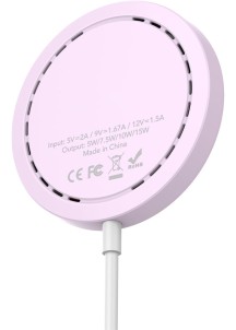 15W Colorful SnapCharge Wireless Charger-Purple