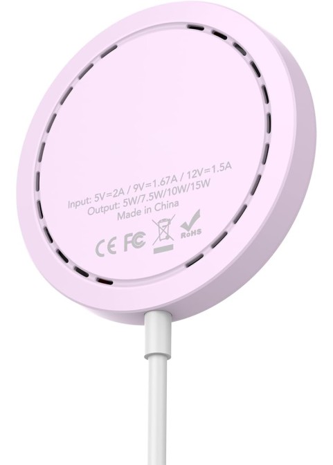15W Colorful SnapCharge Wireless Charger-Purple