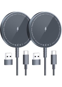 15W SnapCharge Colorful Fast Wireless Charger-Gray
