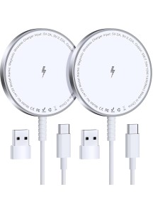 15W SnapCharge Colorful Fast Wireless Charger-White