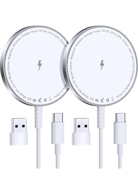 15W SnapCharge Colorful Fast Wireless Charger-White