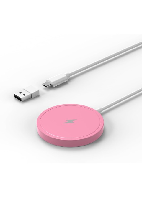 15W Colorful SnapCharge Wireless Charger-Pink