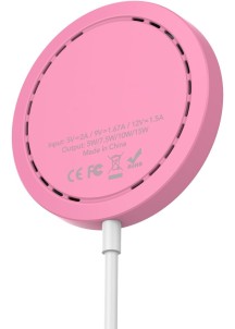 15W Colorful SnapCharge Wireless Charger-Pink