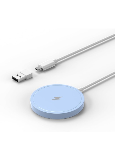 15W Colorful SnapCharge Wireless Charger-Blue