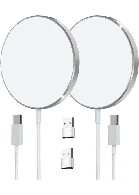 15W Magnetic Wireless Charger for iP - Basic Siver