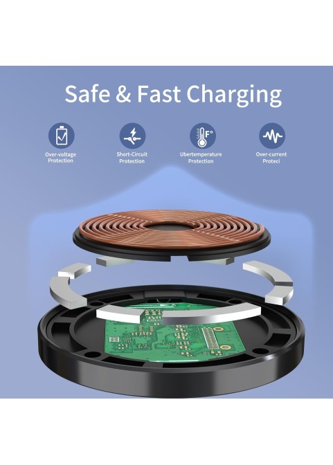 15W Magnetic Wireless Charger for iP - Basic Black