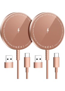 15W SnapCharge Colorful Fast Wireless Charger-RoseGold