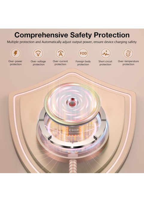 15W SnapCharge Colorful Fast Wireless Charger-RoseGold