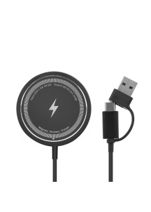 15W Magnetic Wireless Charger for iP – Upgraded Edition-Black