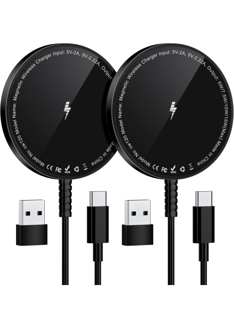 15W SnapCharge Colorful Fast Wireless Charger-Black