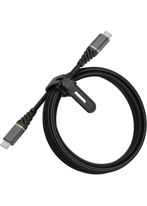 Premium Fast Charge USB-C to USB-C Cable, 2M - Glamour Black
